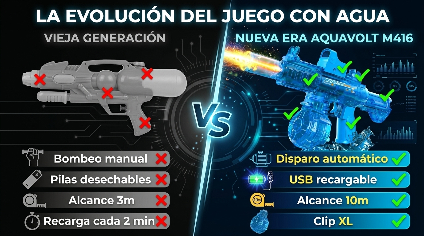 Comparación AquaVolt vs pistola tradicional
